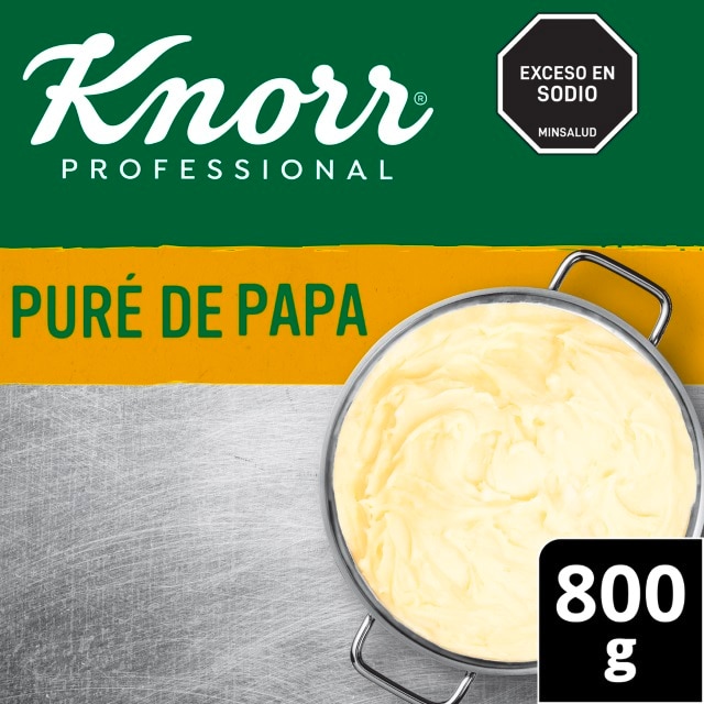 Knorr® Puré de Papa - Con Knorr® Puré de Papa sólo agrega agua y estará listo en un minuto.