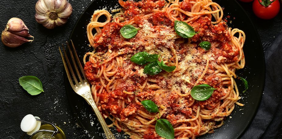Spaghetti en salsa roja - Receta