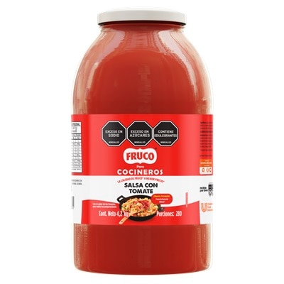 Fruco® para Cocineros Salsa con Tomate Galón 4,2 kg - ¡Pide online tu Fruco® para Cocineros Salsa con Tomate Galón! Perfecta para combinar con tus platos, con un sabor balanceado de tomate y especias