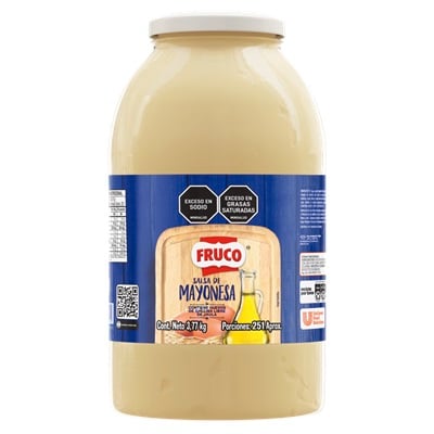 Fruco® Mayonesa Galón 3,77 kg. - Haz tu pedido en línea de Fruco® Mayonesa Galón, con ese tradicional sabor y versatilidad que tanto atrae a tus clientes.