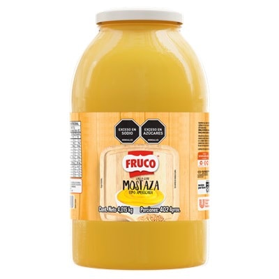 Fruco® Mostaza Galón 4,01 Kg - Mostaza* Fruco, el sabor de Fruco elaborado con semillas de mostaza.  