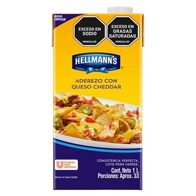 Hellmann's® Aderezo de Queso Cheddar 1L - 